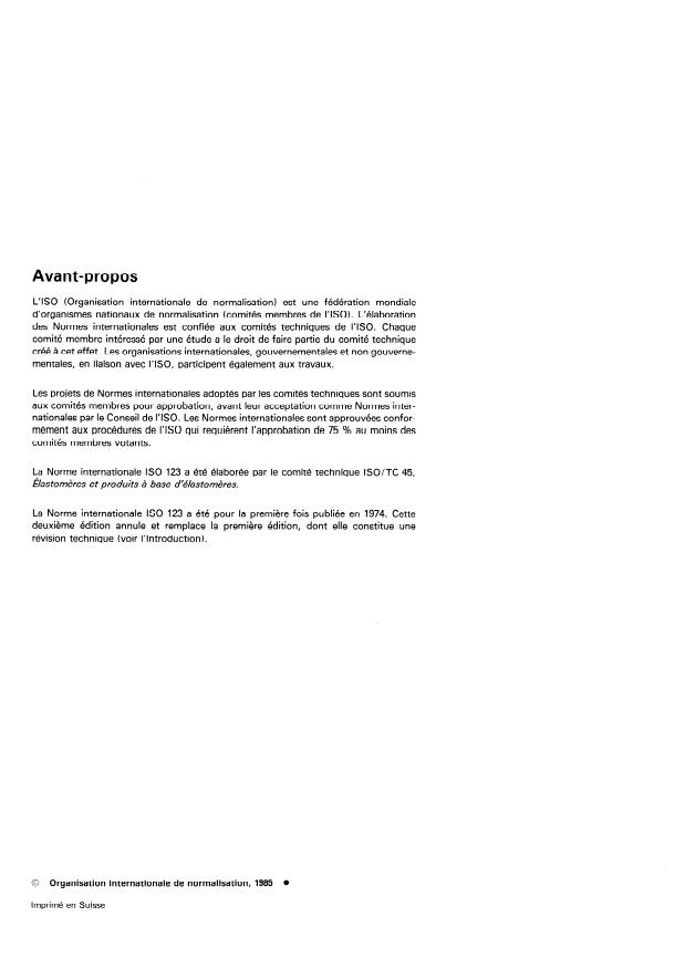 ISO 123:1985 ISO 123:1985 - Latex de caoutchouc -- Échantillonnage - Page 2 preview