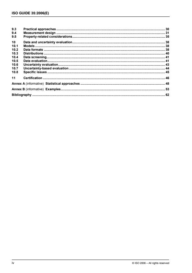 ISO Guide 35:2006 ISO Guide 35:2006 - Reference materials -- General and statistical principles for certification - Page 4 preview