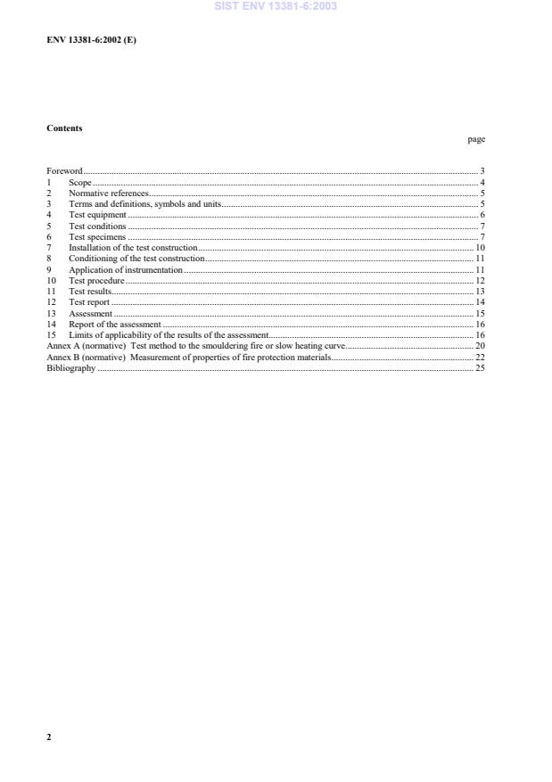 ENV 13381-6:2002 ENV 13381-6:2003 - Page 4 preview