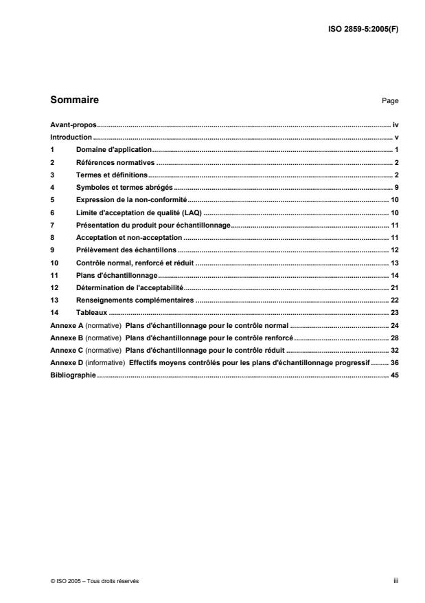 ISO 2859-5:2005 - Regles d'échantillonnage pour les contrôles par attributs