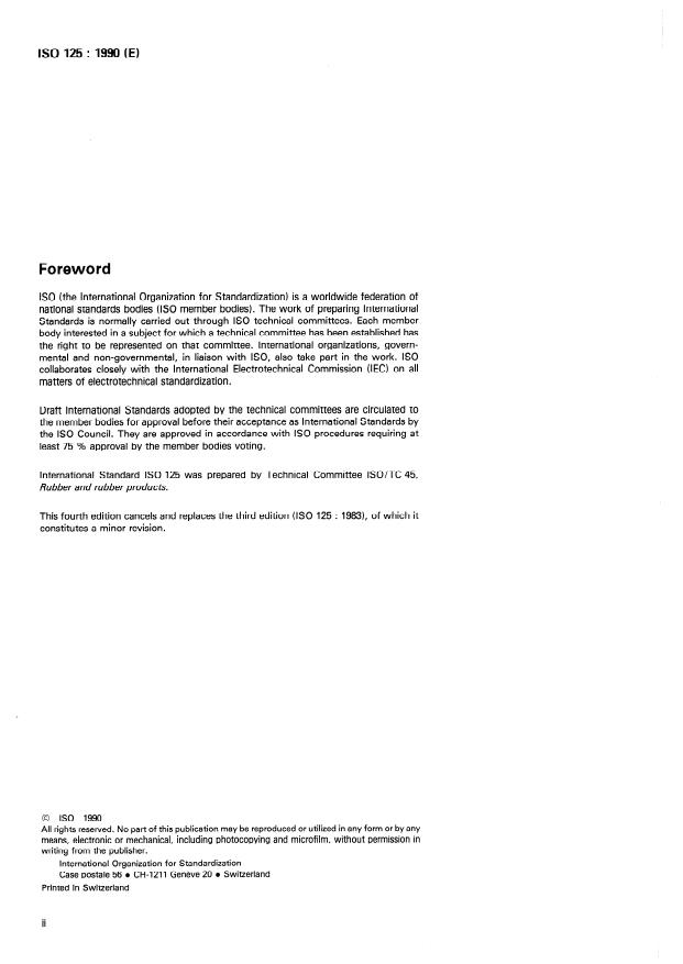 ISO 125:1990 ISO 125:1990 - Natural rubber latex concentrate -- Determination of alkalinity - Page 2 preview