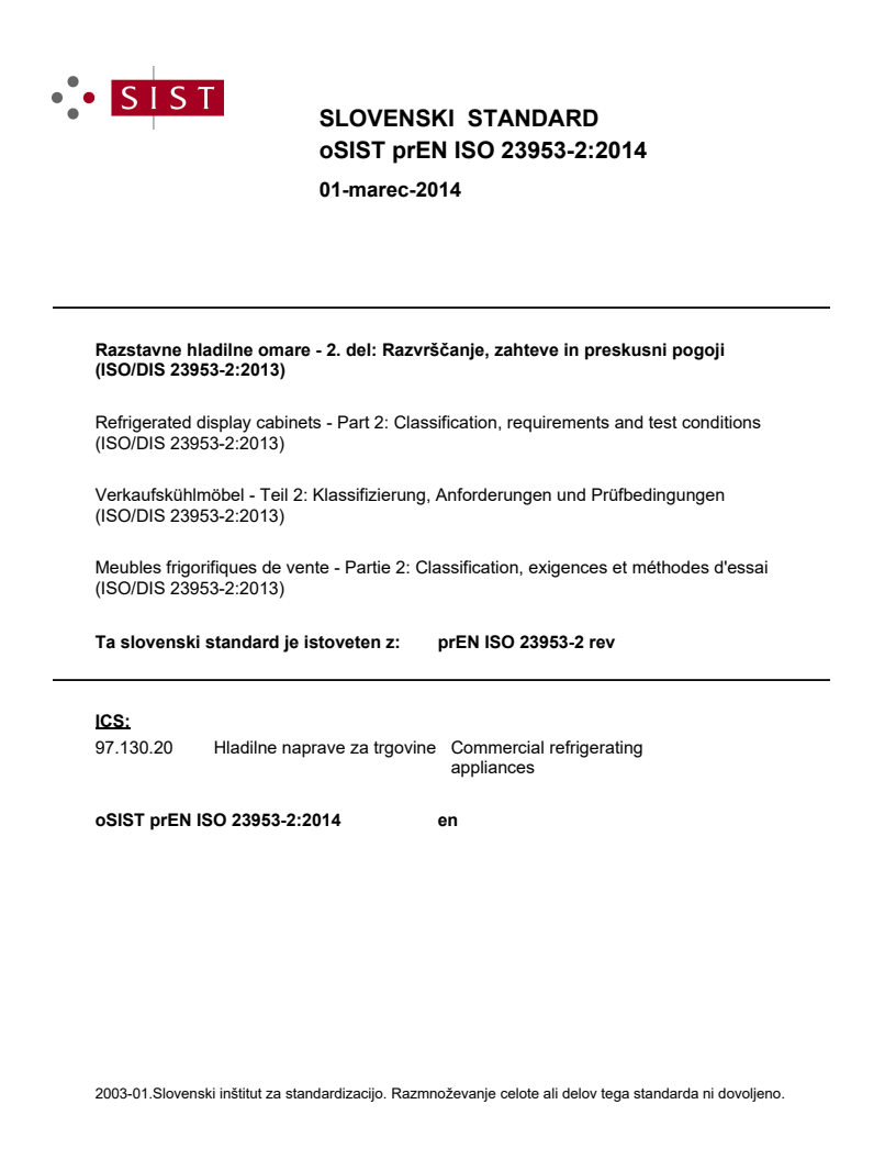 prEN ISO 23953-2:2014
