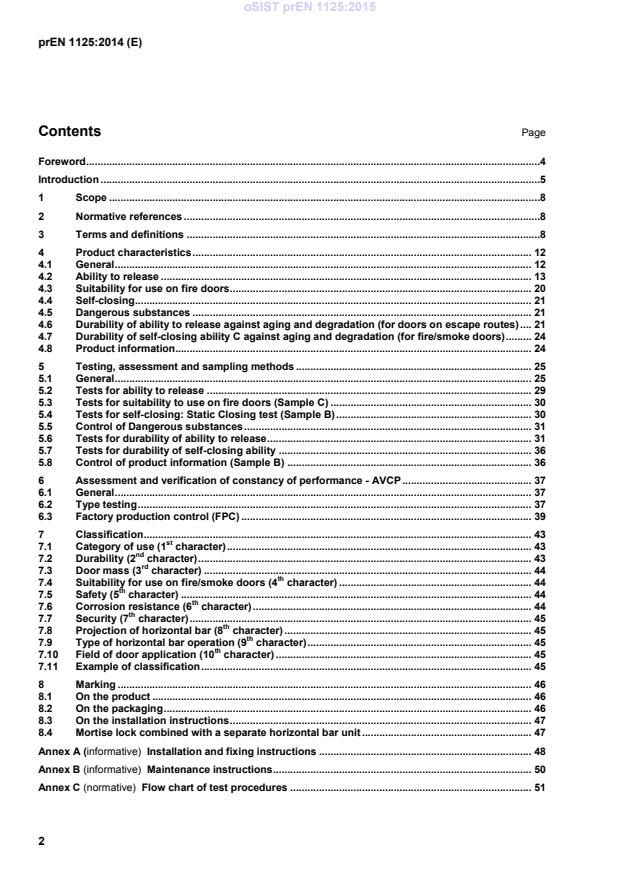 oSIST prEN 1125:2015 oSIST prEN 1125:2015 - BARVE - Page 4 preview
