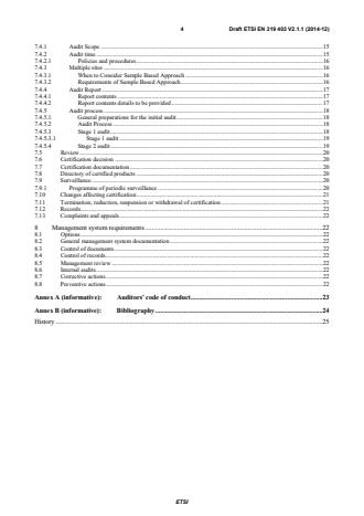 SIST EN 319 403 V2.2.2:2016 ETSI EN 319 403 V2.1.1 (2014-12) - Electronic Signatures and Infrastructures (ESI); Trust Service Provider Conformity Assessment - Requirements for conformity assessment bodies assessing Trust Service Providers - Page 4 preview