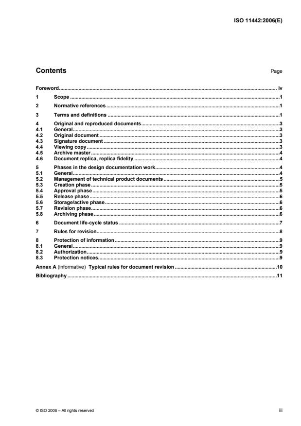 ISO 11442:2006 - Technical product documentation -- Document management