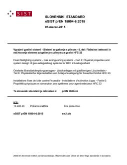 prEN 15004-6:2015 - Page 1 preview