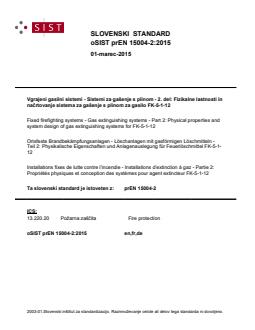 prEN 15004-2:2015 - Page 1 preview