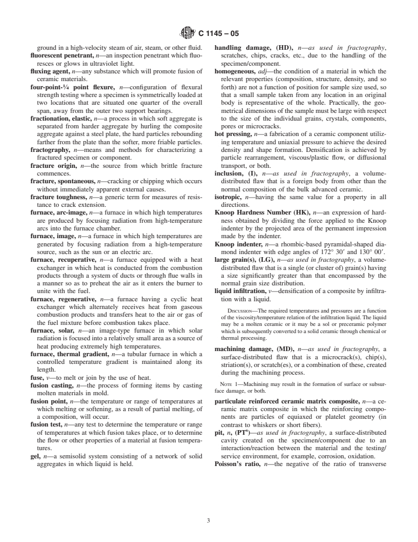 ASTM C1145-05 - Standard Terminology of Advanced Ceramics