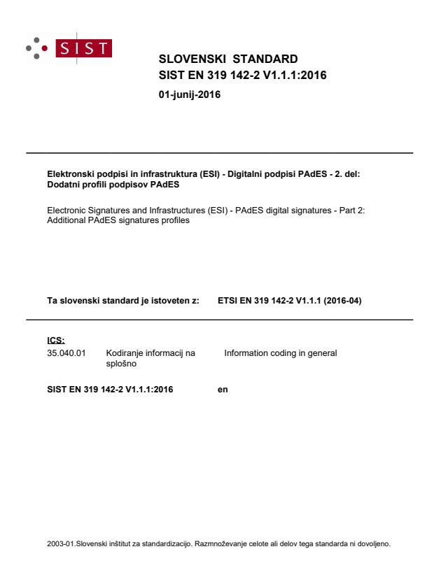 EN 319 142-2 V1.1.1:2016