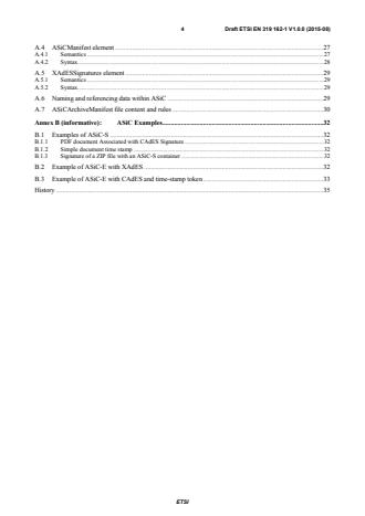 SIST EN 319 162-1 V1.1.1:2016 ETSI EN 319 162-1 V1.0.0 (2015-08) - Electronic Signatures and Infrastructures (ESI); Associated Signature Containers (ASiC); Part 1: Building blocks and ASiC baseline containers - Page 4 preview