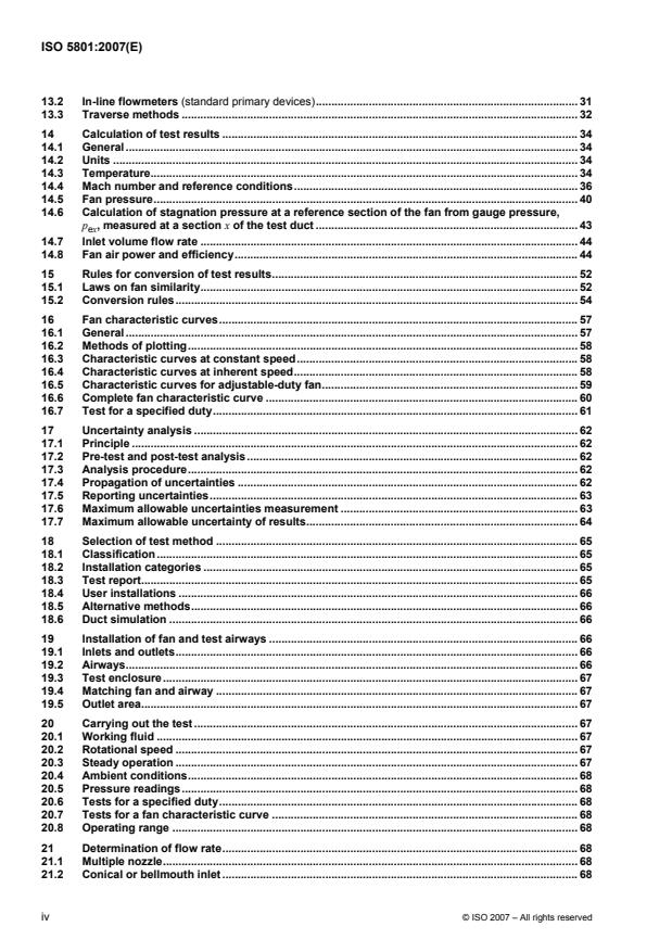ISO 5801:2007 ISO 5801:2007 - Industrial fans -- Performance testing using standardized airways - Page 4 preview