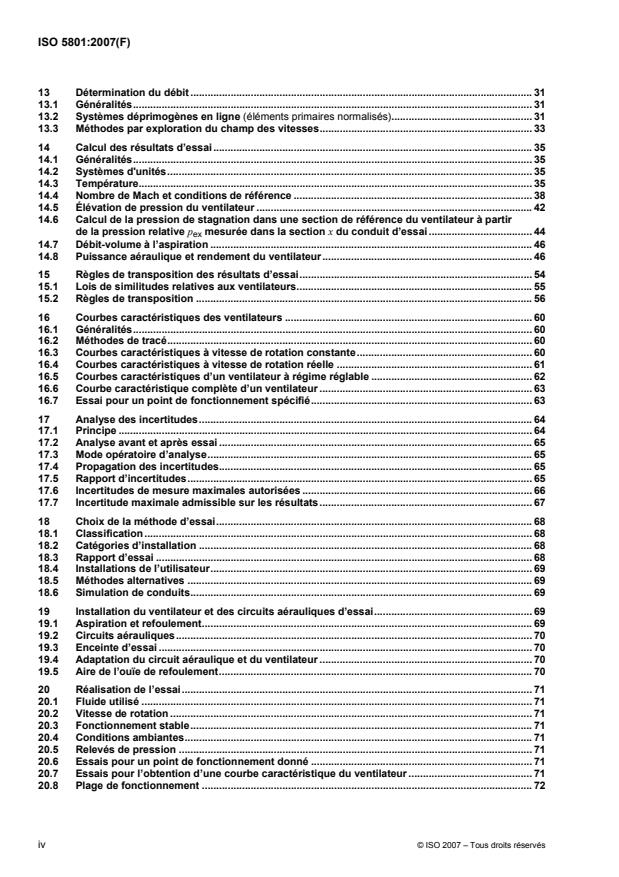 ISO 5801:2007 ISO 5801:2007 - Ventilateurs industriels -- Essais aérauliques sur circuits normalisés - Page 4 preview