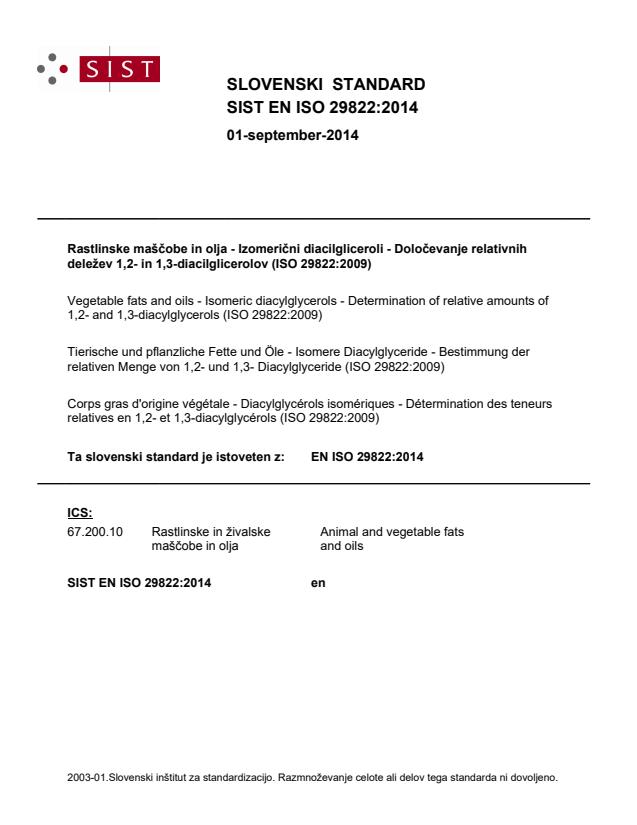 EN ISO 29822:2014