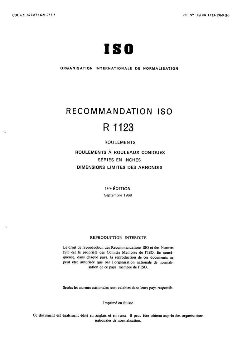 ISO/R 1123:1969 - Title missing - Legacy paper document
Released:1/1/1969