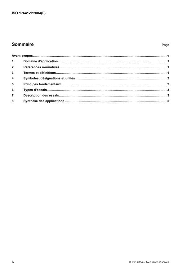 ISO 17641-1:2004 ISO 17641-1:2004 - Essais destructifs des soudures sur matériaux métalliques -- Essais de fissuration a chaud des assemblages soudés -- Procédés de soudage a l'arc - Page 4 preview