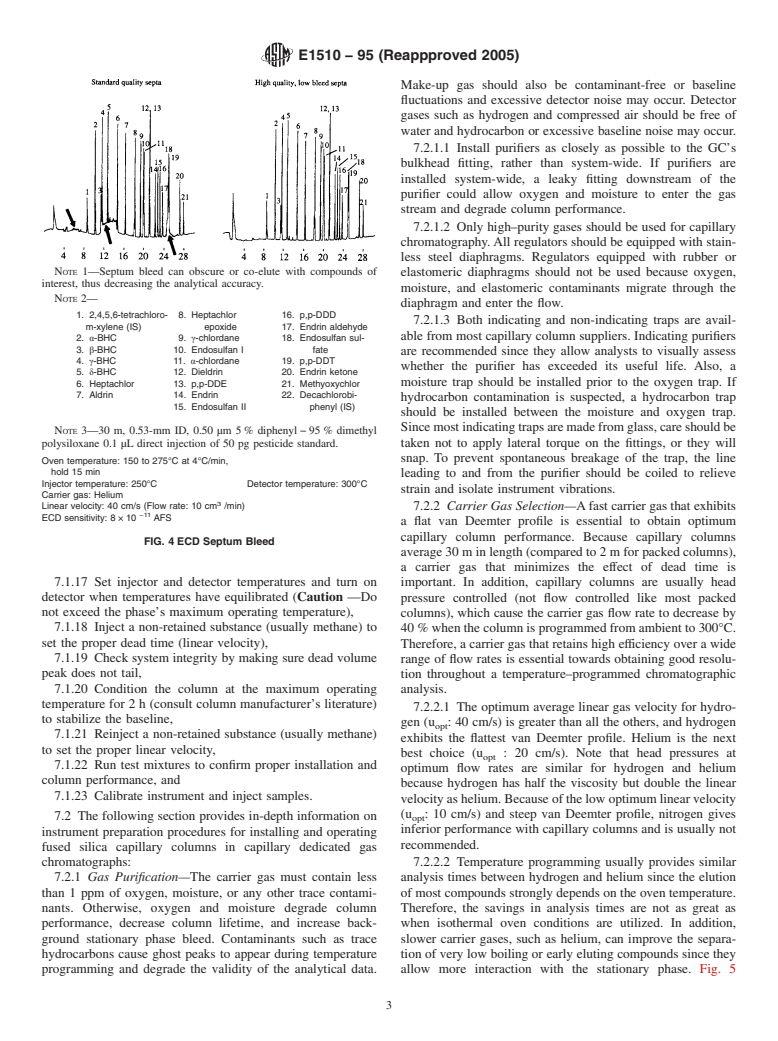 ASTM E1510-95(2005) - Standard Practice for Installing Fused Silica Open Tubular Capillary Columns in Gas Chromatographs