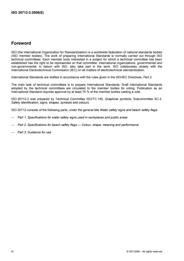 ISO 20712-3:2008 ISO 20712-3:2008 - Water safety signs and beach safety flags - Page 4 preview