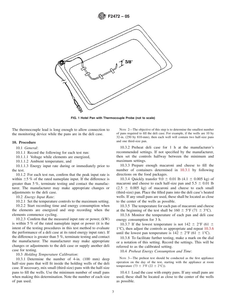 ASTM F2472-05 - Standard Test Method for Performance of Staff-Serve Hot Deli Cases