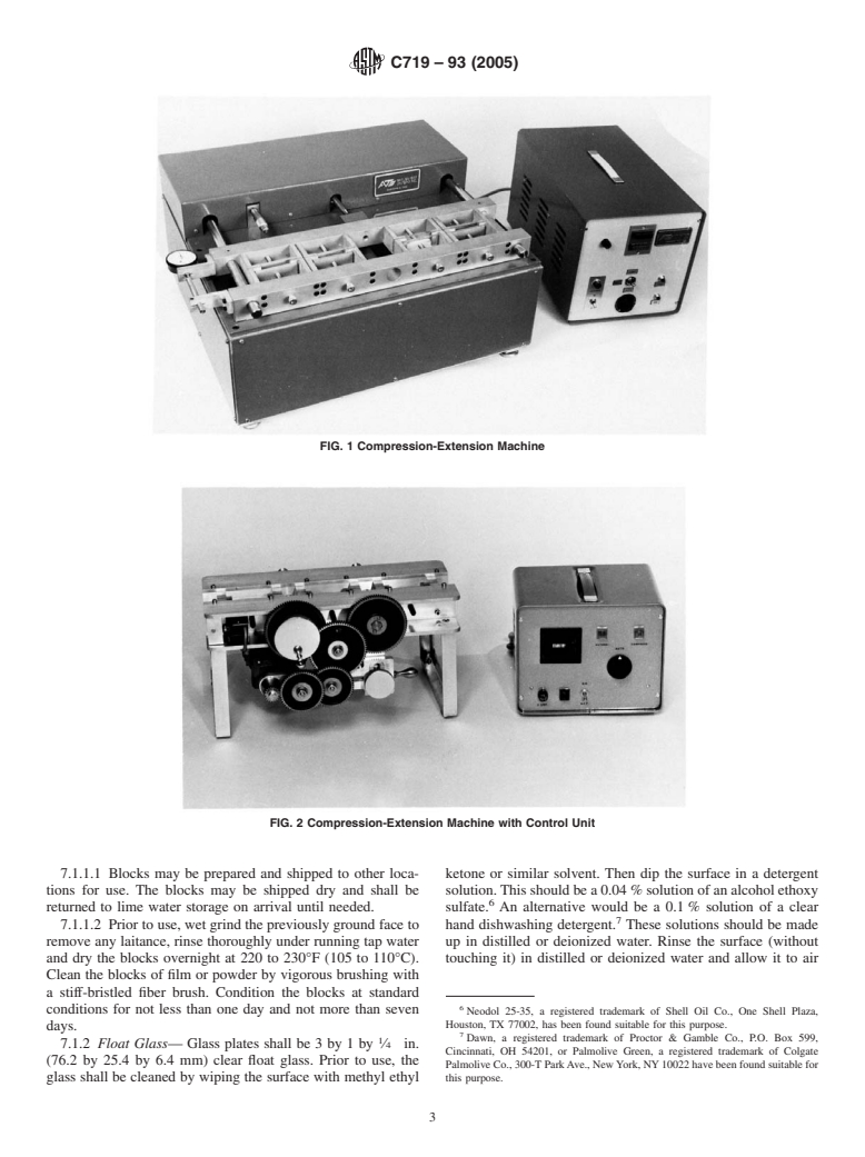 ASTM C719-93(2005) - Standard Test Method for Adhesion and Cohesion of Elastomeric Joint Sealants Under Cyclic Movement (Hockman Cycle)