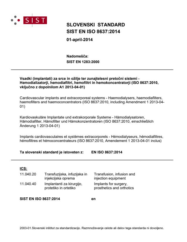 EN ISO 8637:2014