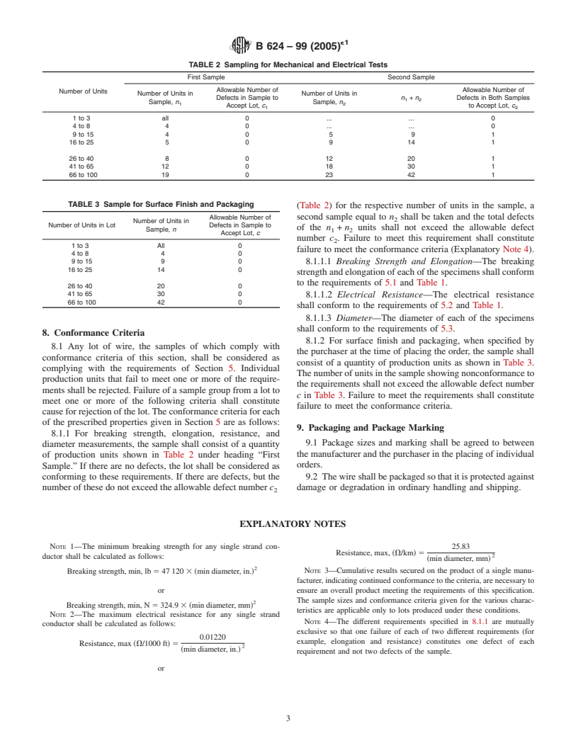 ASTM B624-99(2005)e1 - Standard Specification for High-Strength, High-Conductivity Copper-Alloy Wire for Electronic Application