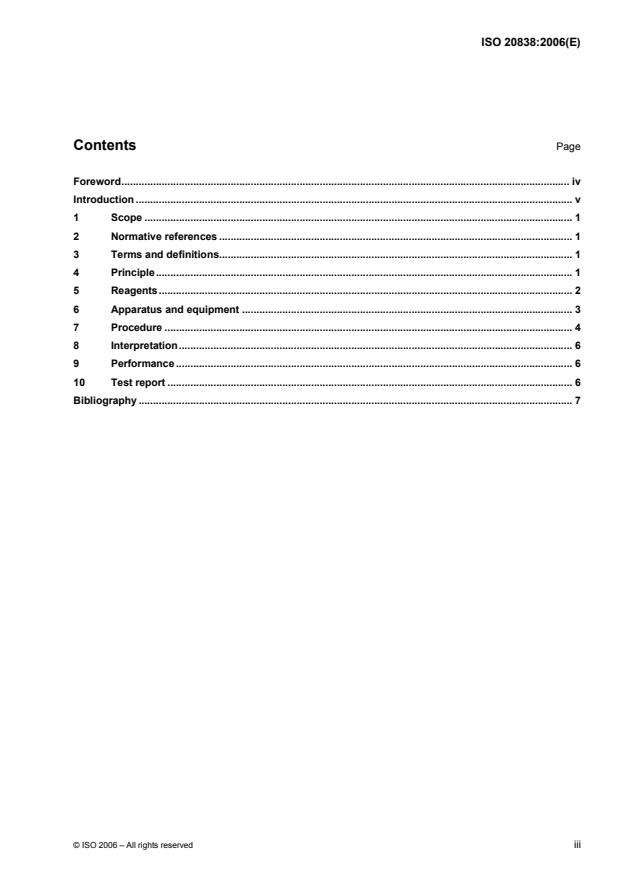 ISO 20838:2006 - Microbiology of food and animal feeding stuffs -- Polymerase chain reaction (PCR) for the detection of food-borne pathogens -- Requirements for amplification and detection for qualitative methods