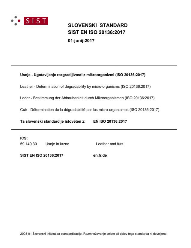EN ISO 20136:2017 - BARVE