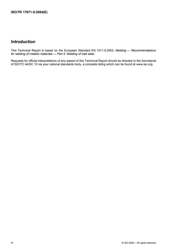 ISO/TR 17671-5:2004 ISO/TR 17671-5:2004 - Welding — Recommendations for welding of metallic materials — Part 5: Welding of clad steels
Released:5/18/2004 - Page 4 preview