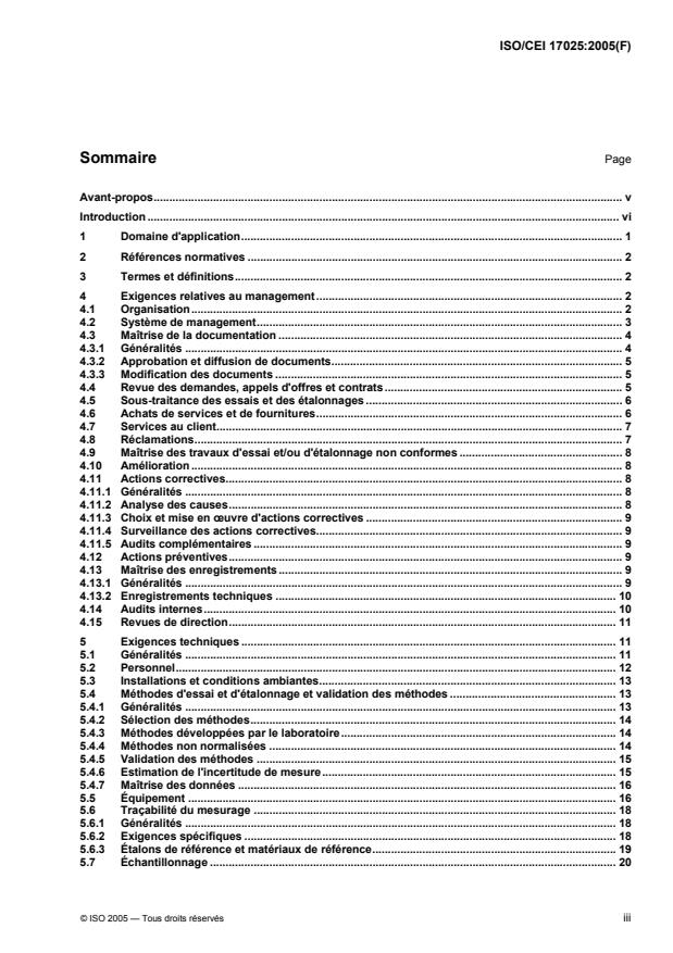 ISO/IEC 17025:2005 - Exigences générales concernant la compétence des laboratoires d'étalonnages et d'essais