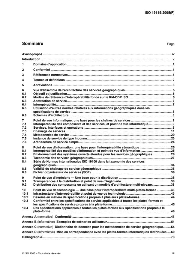 ISO 19119:2005 - Information géographique -- Services