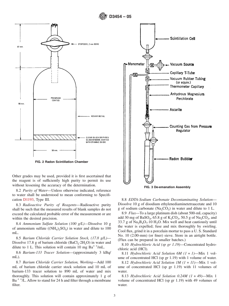 ASTM D3454-05 - Standard Test Method for Radium-226 in Water