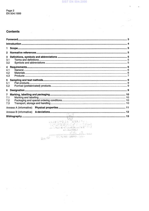 EN 504:1999 EN 504:2000 - Page 4 preview