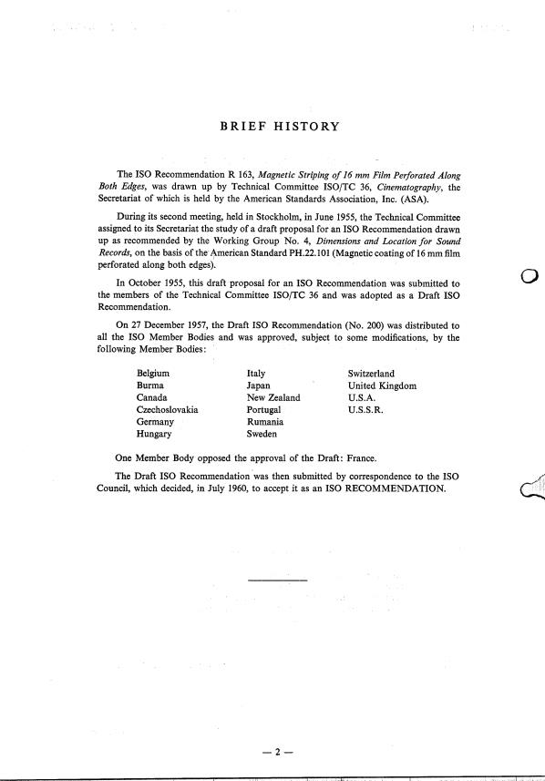 ISO/R 163:1960 ISO/R 163:1960 - Withdrawal of ISO/R 163-1960 - Page 2 preview