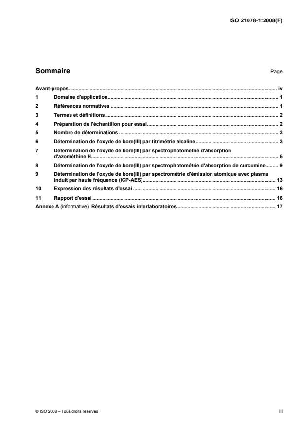ISO 21078-1:2008 - Dosage de l'oxyde de bore (III) dans les produits réfractaires
