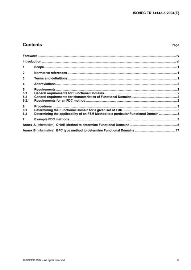 ISO/IEC TR 14143-5:2004 - Information technology -- Software measurement -- Functional size measurement