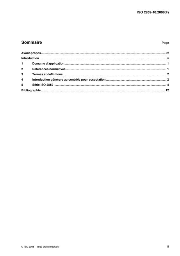 ISO 2859-10:2006 - Regles d'échantillonnage pour les contrôles par attributs