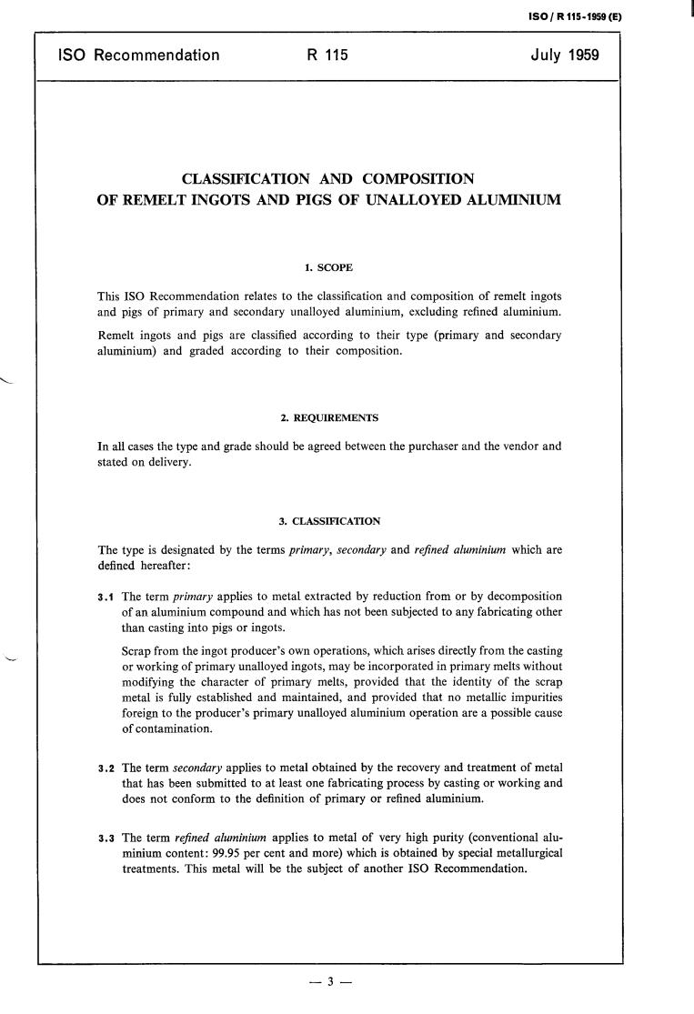 ISO/R 115:1959 - Title missing - Legacy paper document
Released:1/1/1959