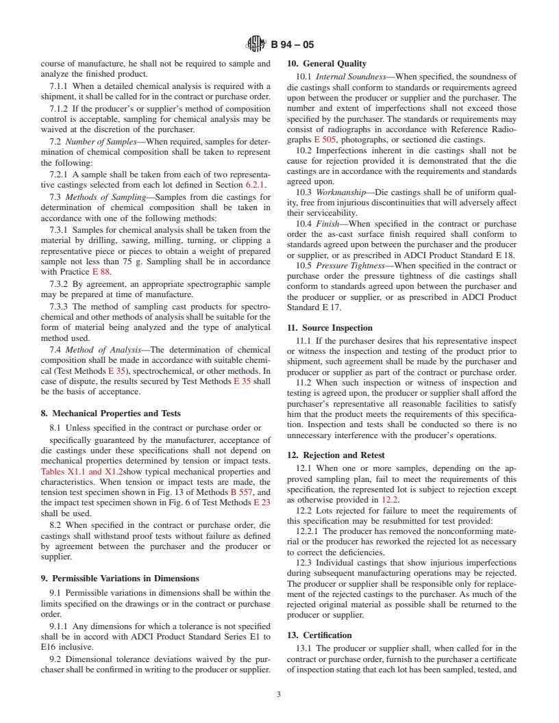 ASTM B94-05 - Standard Specification for Magnesium-Alloy Die Castings