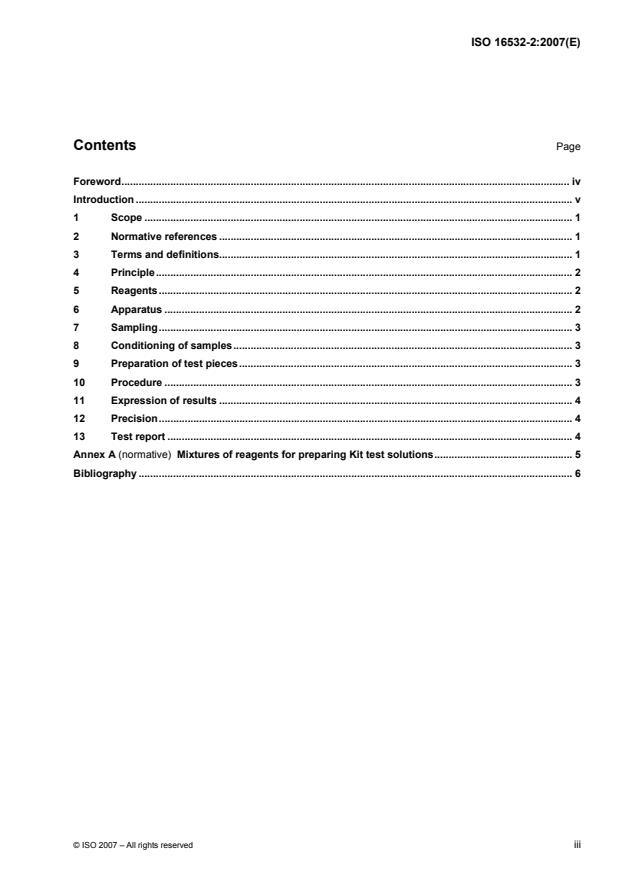 ISO 16532-2:2007 ISO 16532-2:2007 - Paper and board -- Determination of grease resistance - Page 3 preview
