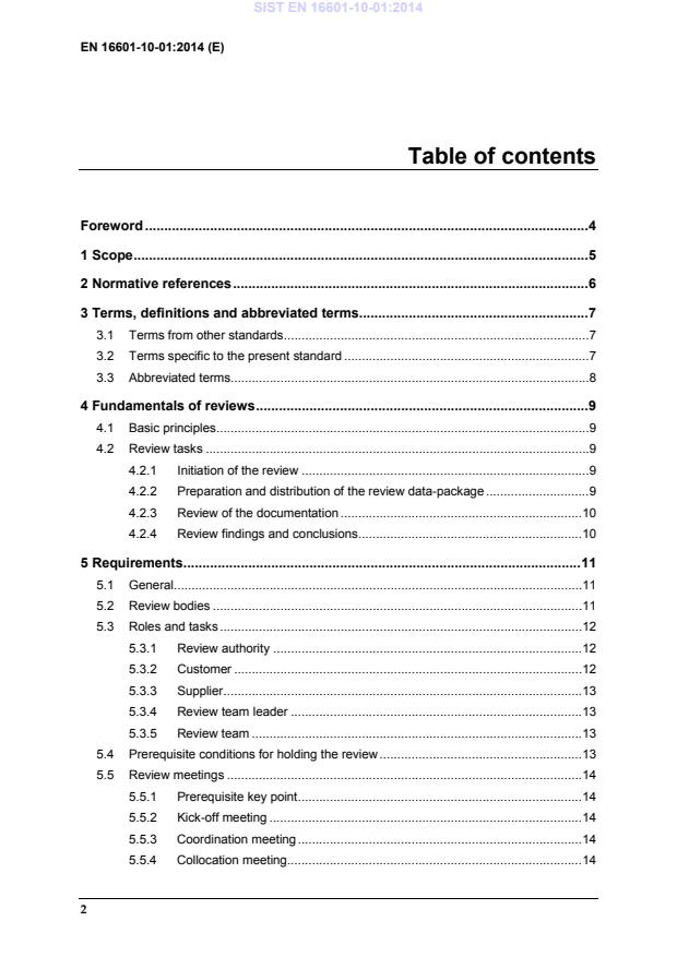 EN 16601-10-01:2014 EN 16601-10-01:2014 - Page 4 preview