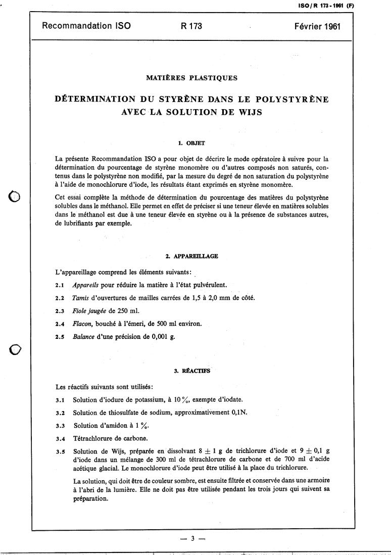 ISO/R 173:1961 - Withdrawal of ISO/R 173-1961
Released:2/1/1961