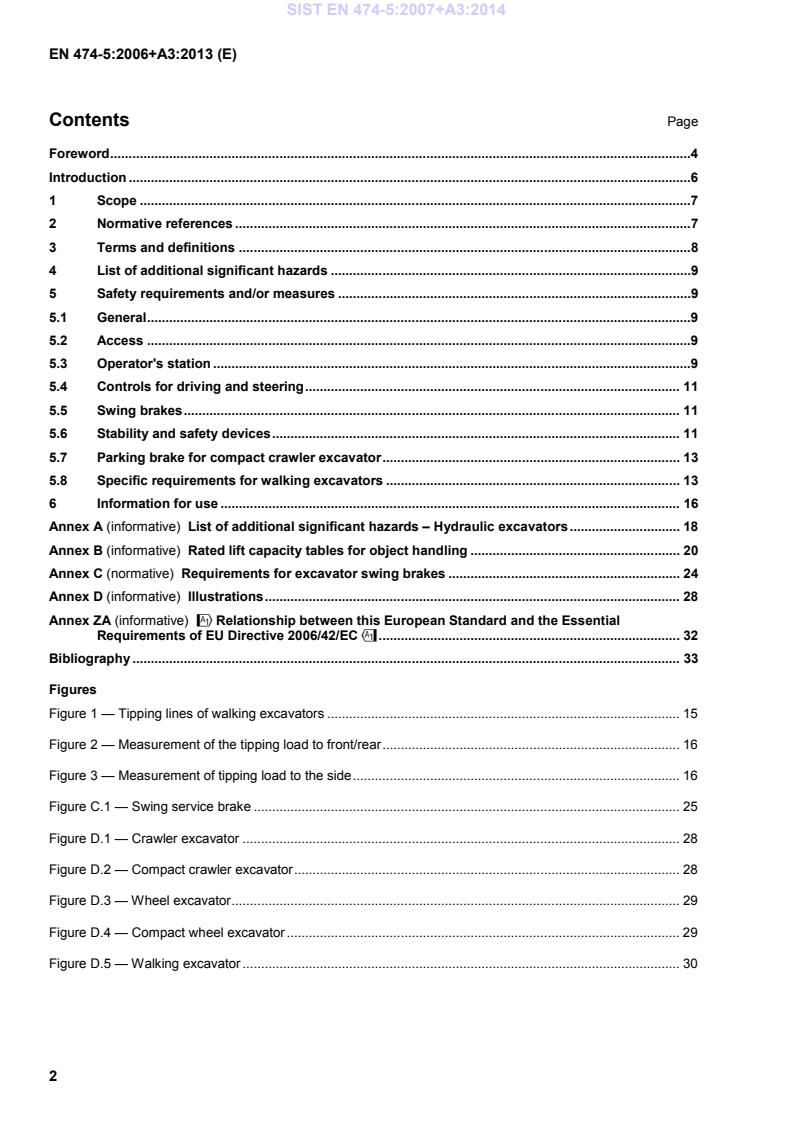 EN 474-5:2006+A3:2013 EN 474-5:2007+A3:2014 - Page 4 preview