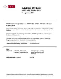 FprEN 203-2-8:2016 prEN 203-2-8:2014 - Page 1 preview