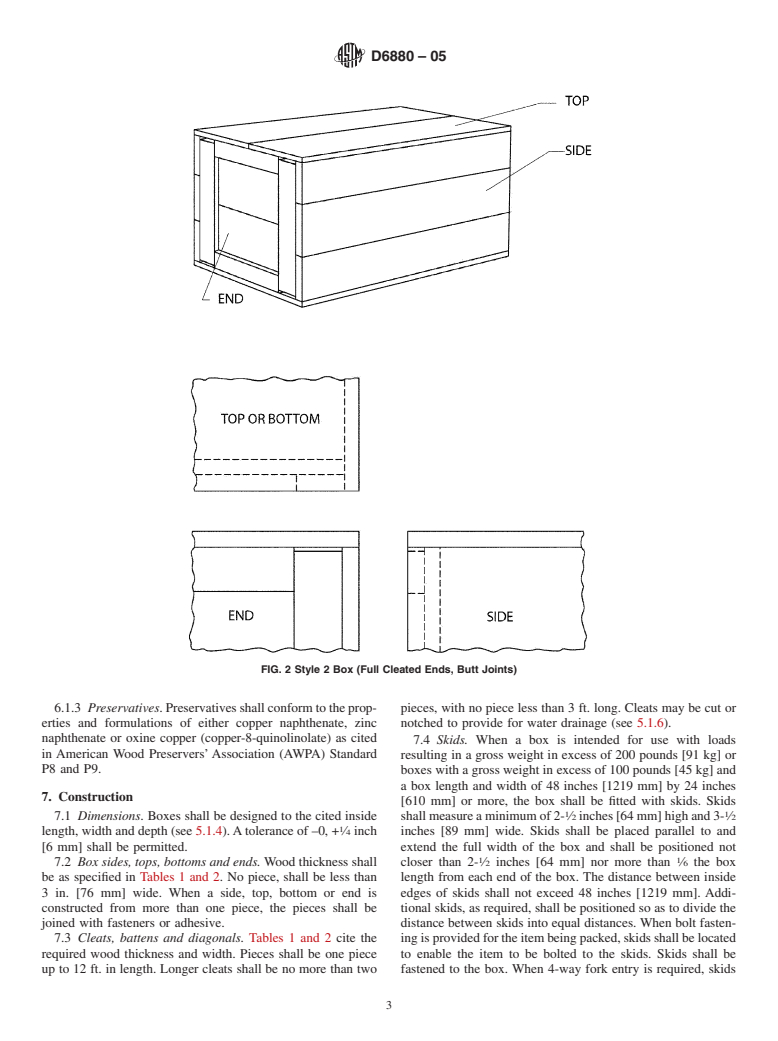 ASTM D6880-05 - Standard Specification for Wood Boxes