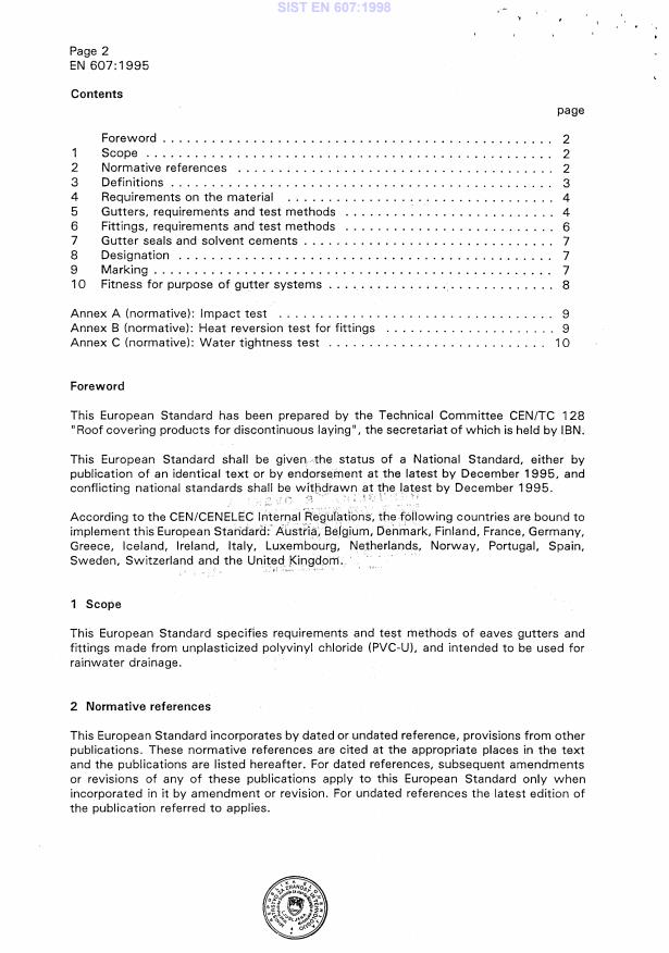 EN 607:1995 EN 607:1998 - Page 4 preview