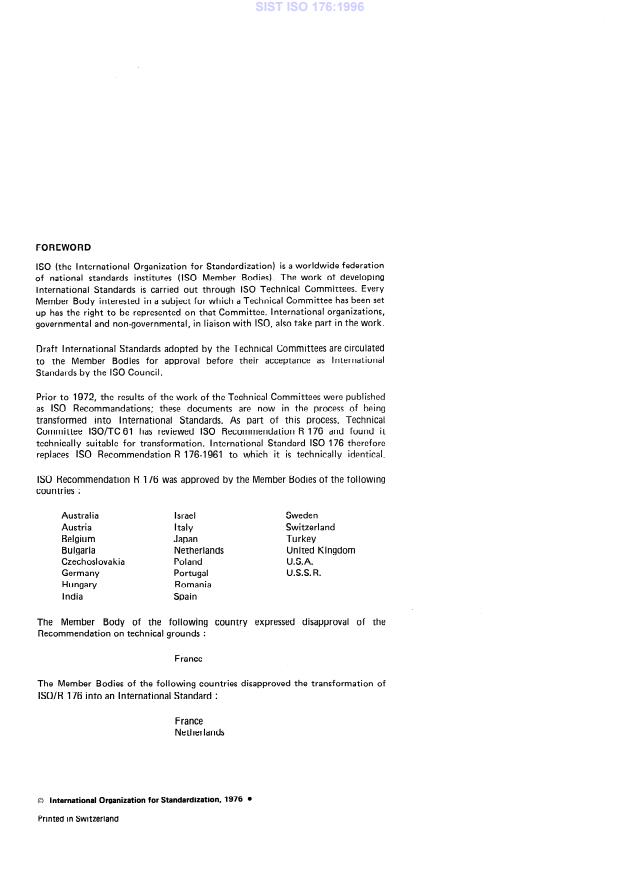 ISO 176:1976 ISO 176:1996 - Page 4 preview