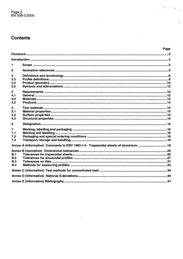 EN 508-2:2000 EN 508-2:2002 - Page 4 preview