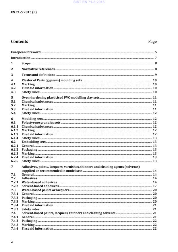 EN 71-5:2015 EN 71-5:2015 - Page 4 preview