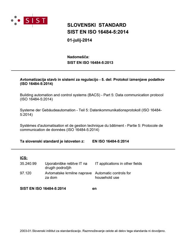 EN ISO 16484-5:2014