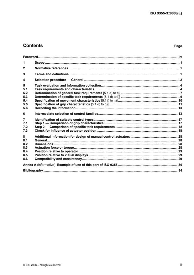 ISO 9355-3:2006 - Ergonomic requirements for the design of displays and control actuators